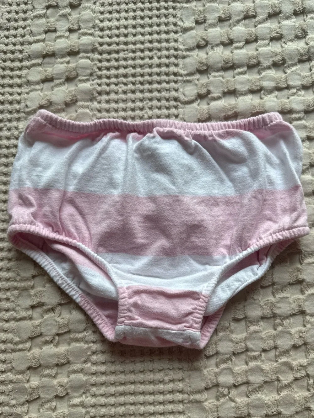 Ralph Lauren Pink and White Striped Polo Dress with Matching Bloomer